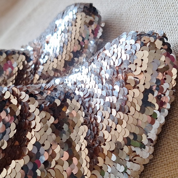 STEVE MADDEN, two tone sequenced shiney ankle boot, W6 - Picture 3 of 8